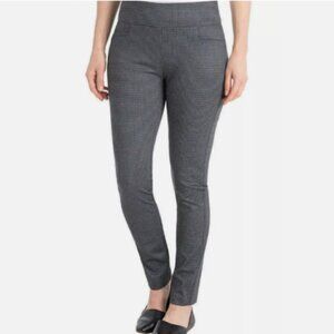 NEW Dalia Womens S Charcoal Navy Control Panel Pants Pullon Stretched